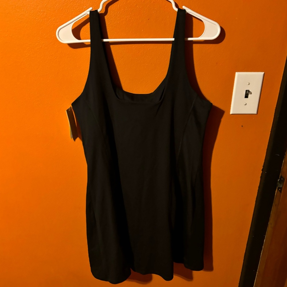 All in motion knit slit dress slim fit black XL